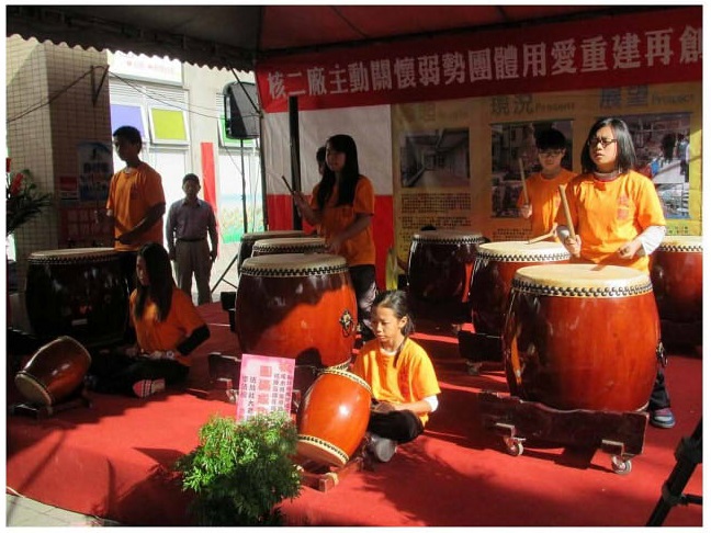 崁腳國小太鼓迎賓